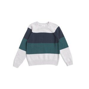 MILES THE LABEL Teal Boys Color Block Sweater